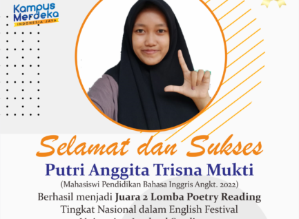 Tak Sempat Latihan, Anggita Berhasil Juara 2 Lomba Poetry Reading tingkat Nasional